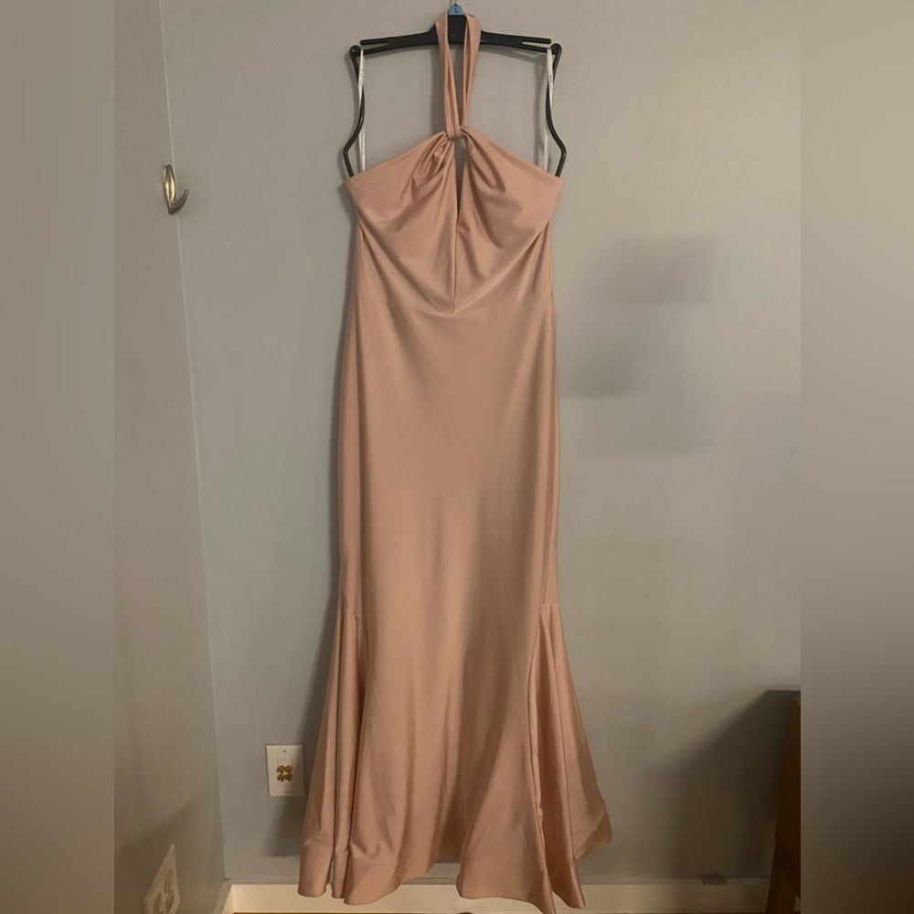Long pink dress
